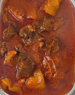 Peppered Nigerian Buka stew tub and tray by Dotch Flavour
